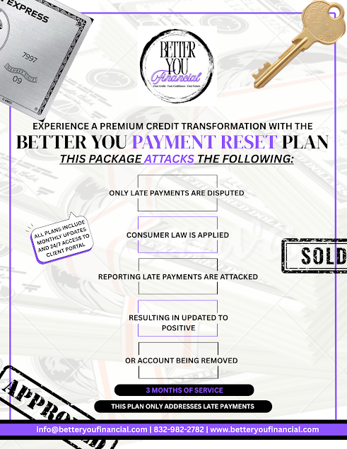 BETTER YOU PAYMENT RESET PACKAGE